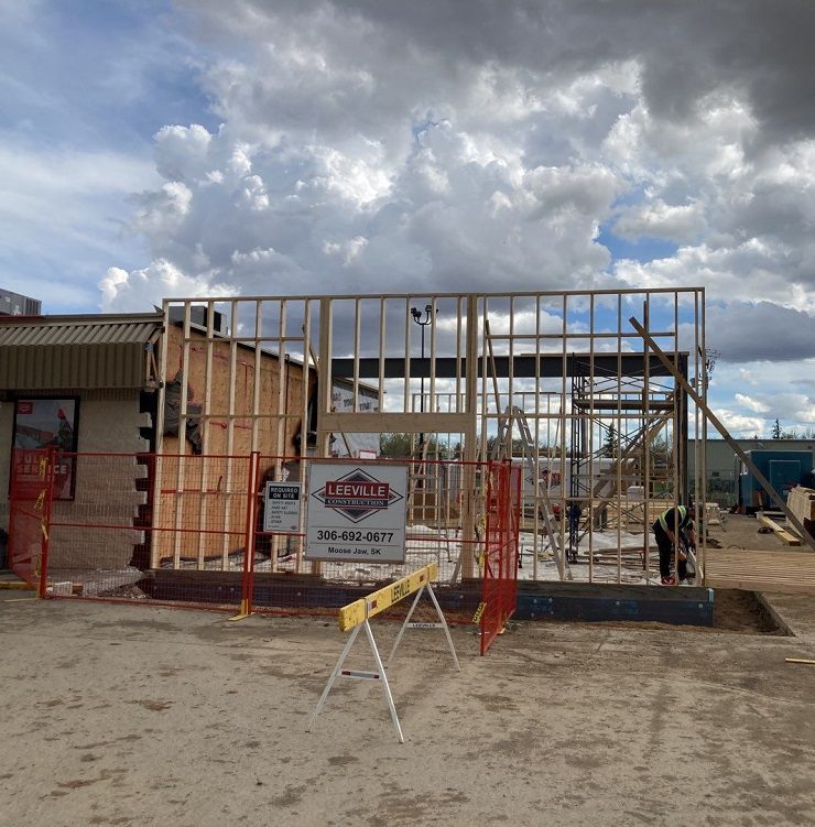 Assiniboia Liquor Store Framing Assiniboia Liquor Store Framing
